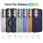 Brand New Transparent Cover with Magnetic Charge For S24 Plus