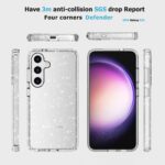 BLACKTECH Stay Glitter With Magnetic - Clear case for Samsung Galaxy S24 - Image 3