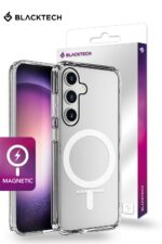 Stylish and Functional: BLACKTECH Magnetic - Clear Case for Samsung Galaxy S24 Plus