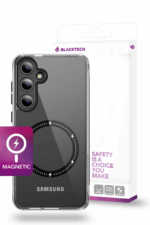 BLACKTECH Velvet Touch With Magnetic - Black for Samsung Galaxy S24 Plus : A Stylish and Functional Phone Case