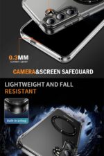 BLACKTECH Velvet Touch With Magnetic - Black for Samsung Galaxy S24 Plus : A Stylish and Functional Phone Case - Image 3