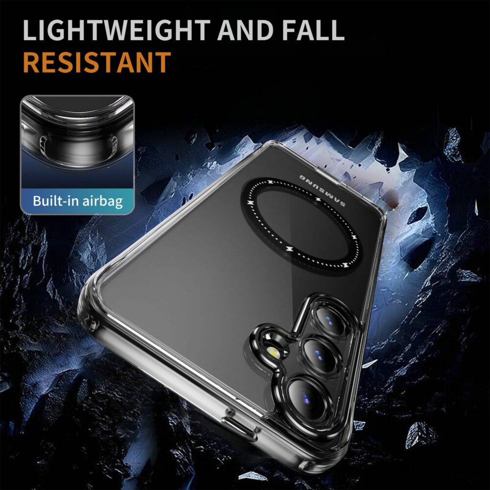 BLACKTECH Velvet Touch With Magnetic - Black for Samsung Galaxy S24 Plus : A Stylish and Functional Phone Case - Image 4