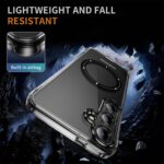 BLACKTECH Velvet Touch With Magnetic - Black for Samsung Galaxy S24 Plus : A Stylish and Functional Phone Case - Image 4