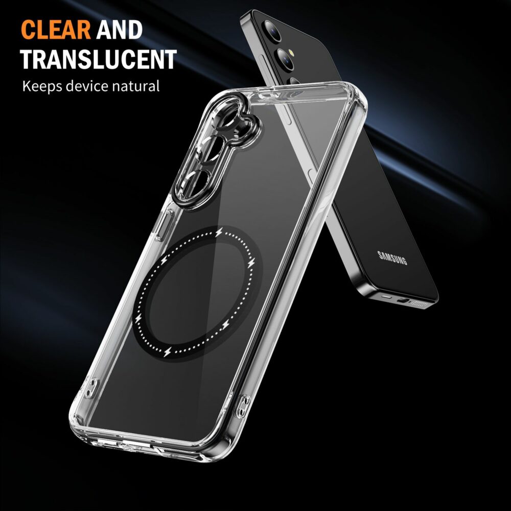 BLACKTECH Velvet Touch With Magnetic - Black for Samsung Galaxy S24 Plus : A Stylish and Functional Phone Case - Image 2