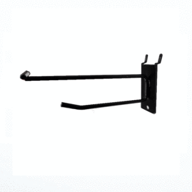 Metal Grid Wall Display Hooks for Store, Garage, or Retail Shop Storage (Black)