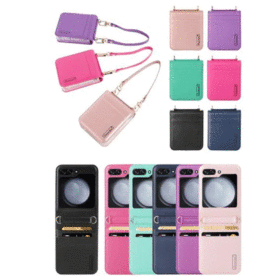 Hanman PU Leather Flip Case with Latch for Samsung Galaxy Z Flip 6