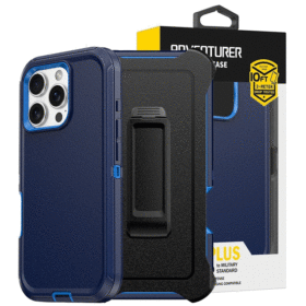 Shockproof Robot Armor Hard Plastic Case with Belt Clip for iPhone 16 Pro