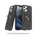 BlackTech Robot Magnet Case for iPhone 16 Pro  (6.3") - Black