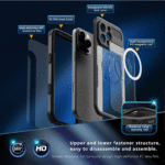 Redpepper Dot+ IP68 Waterproof Case with Magnetic Ring for iPhone 16 Pro (MagSafe) - Image 7