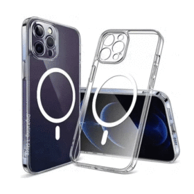 MagSafe Magnetic Wireless Charging Case for iPhone 16 Max Plus - Hard Acrylic Clear Cover