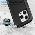 Shockproof Robot Armor Hard Plastic MagSafe Case with Belt Clip for iPhone 16 Plus - Image 5