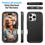 Shockproof Robot Armor Hard Plastic MagSafe Case with Belt Clip for iPhone 16 Plus - Image 7