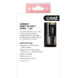 Crest HDMI to USB-C 1.5m High Speed Cable - Image 2