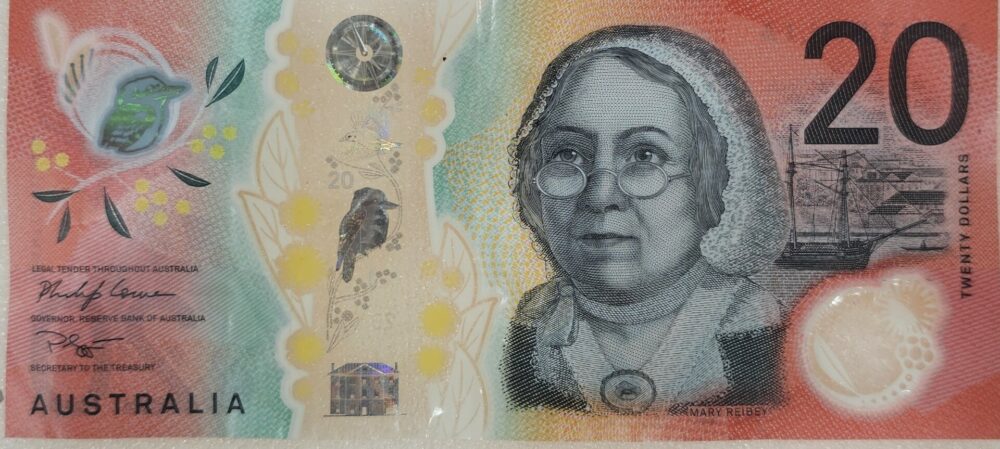 2019 Australian $20 Banknote – CE19 Prefix - Image 2