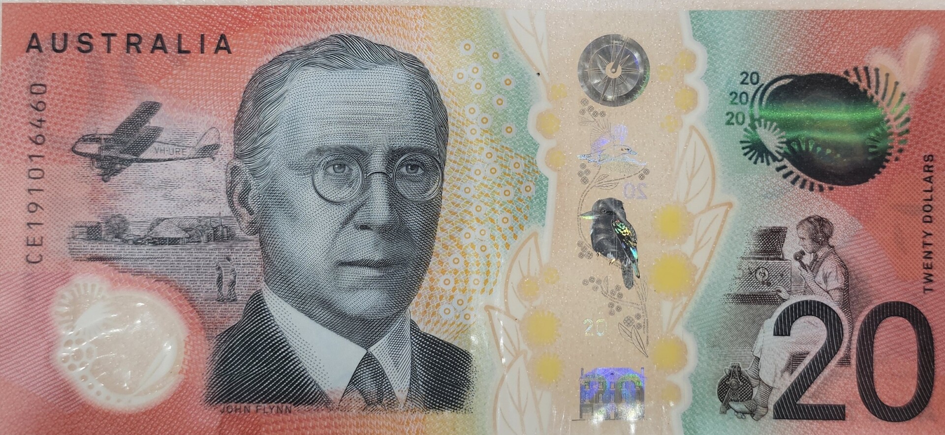 20241217_143456 (1) 2019 Australian $20 Banknote – CE19 Prefix - Image 1