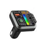 Sansai Handsfree Car Kit & FM Transmitter (IPH-1033G) – Seamless Bluetooth Calls & Music Streaming with Dual USB Charging - Image 2
