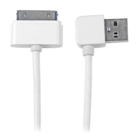 STS 0.5M Apple 30-Pin Dock Connector to Left-Angle USB Cable