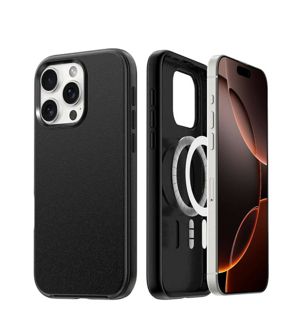 Hybrid Beatles Shockproof Case Cover with Magnetic Ring for iPhone 16 Plus - Image 2