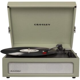 Vintage Crosley CR8017A Voyager Portable Turntable | Bluetooth | Sage Green