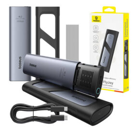 Baseus FlyJoy Grey SSD Enclosure - High-Speed USB-C to SATA for Secure, Portable Data Storage