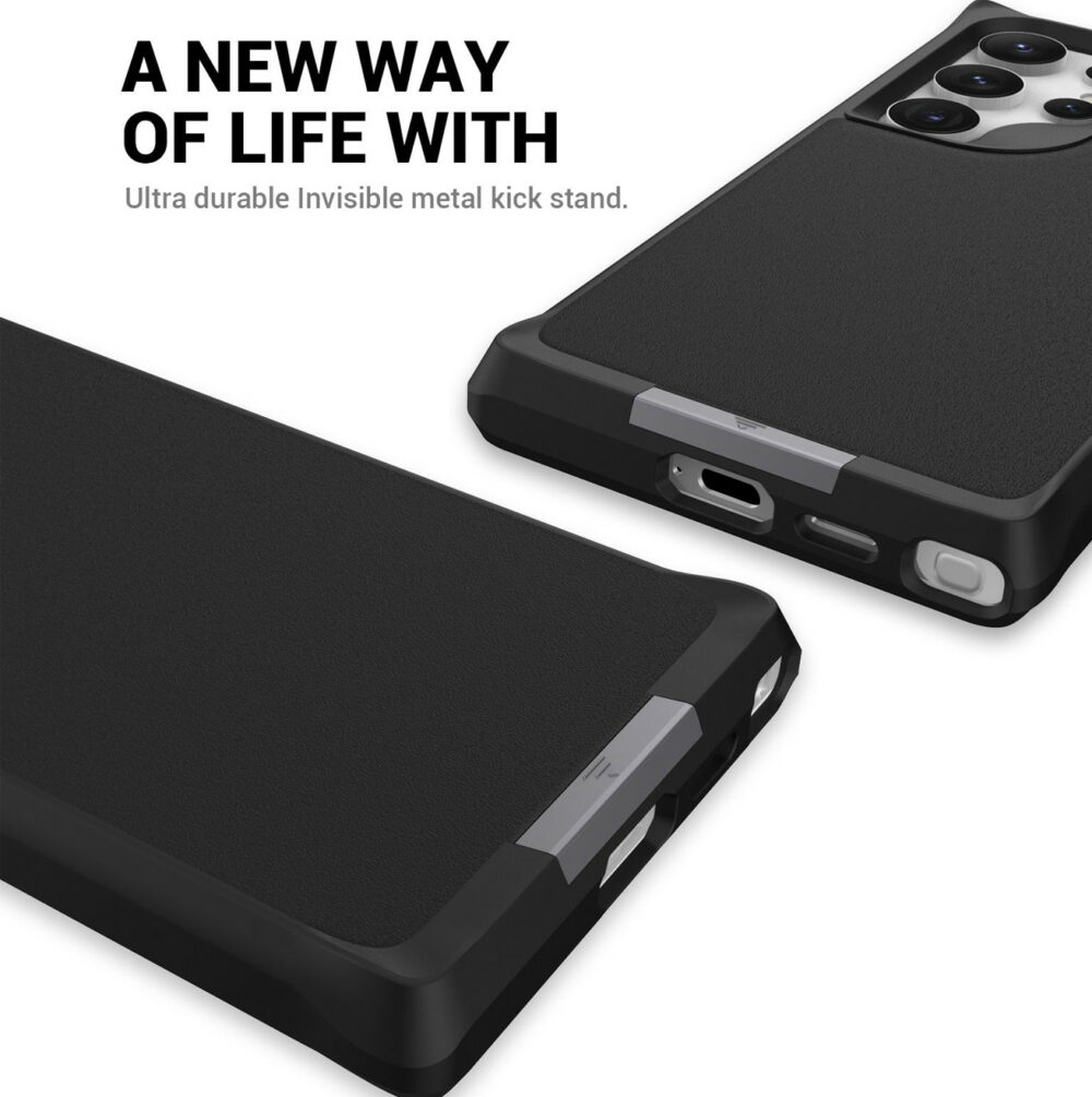 Micro Lux Case With Magnetic  for S24 Ultra  - Black - Image 8