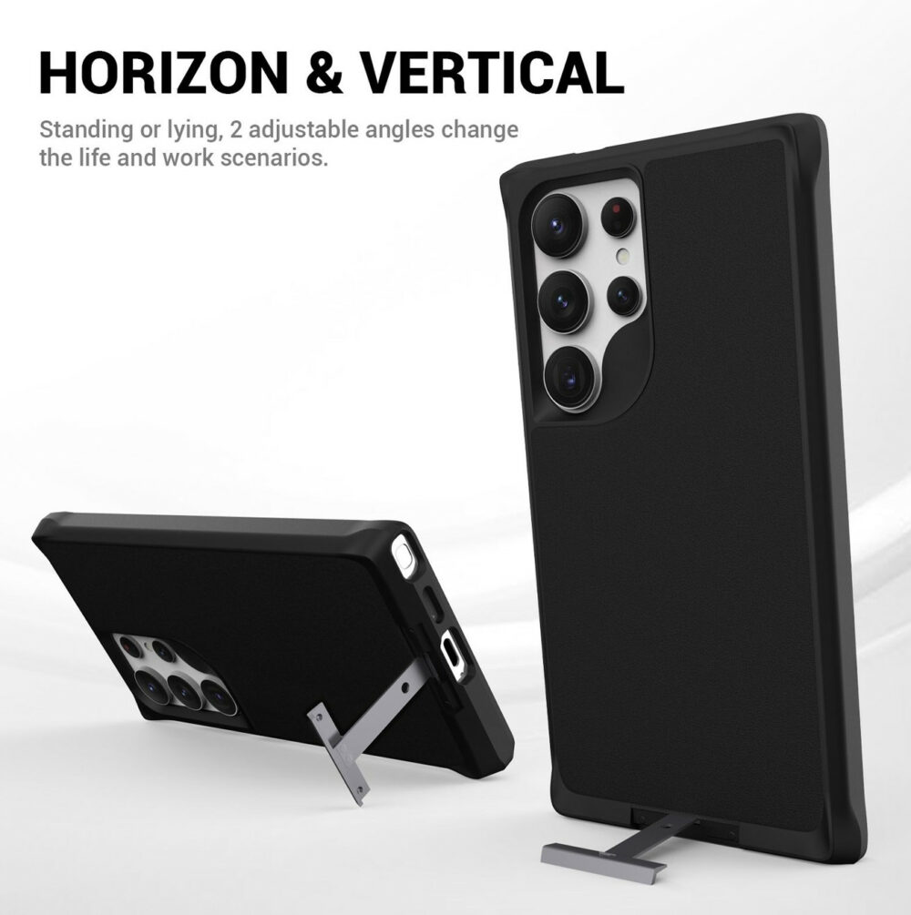 Micro Lux Case With Magnetic  for S24 Ultra  - Black - Image 9