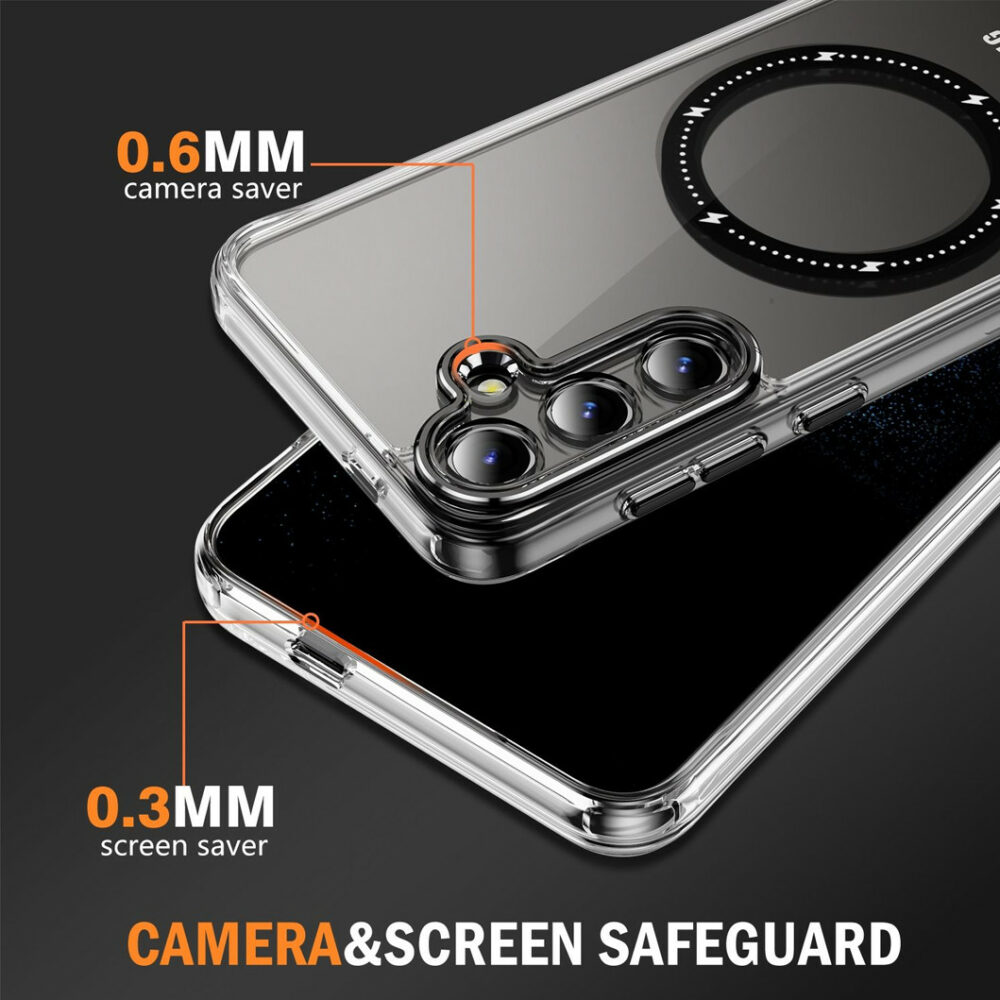 BLACKTECH Velvet Touch Case for Samsung Galaxy S25 Ultra – MagSafe Compatible (Brand New, Black) - Image 4