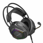 BOROFONE BO105 Thunder Gaming Headphones – Brand New – Over-Ear Stereo with LED Lighting – Black - Image 5