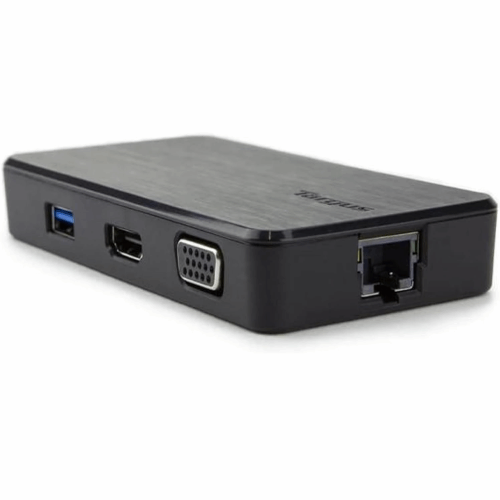 Targus USB 3.0 and USB-C Dual Travel Dock – Open Box – Compact Universal Docking Station (No Box) - Image 3
