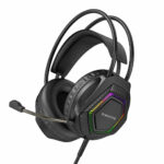 BOROFONE BO105 Thunder Gaming Headphones – Brand New – Over-Ear Stereo with LED Lighting – Black