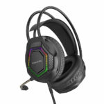 BOROFONE BO105 Thunder Gaming Headphones – Brand New – Over-Ear Stereo with LED Lighting – Black - Image 3