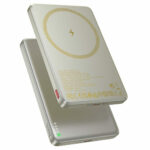 Hoco Q26 Joy 5000mAh 20W Magnetic Wireless Charging Power Bank – Brand New – Mag-Compatible – Titanium Gold - Image 4