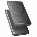 Hoco Q26 Joy 5000mAh 20W Magnetic Wireless Charging Power Bank – Brand New – Mag-Compatible – Metal Gray - Image 2