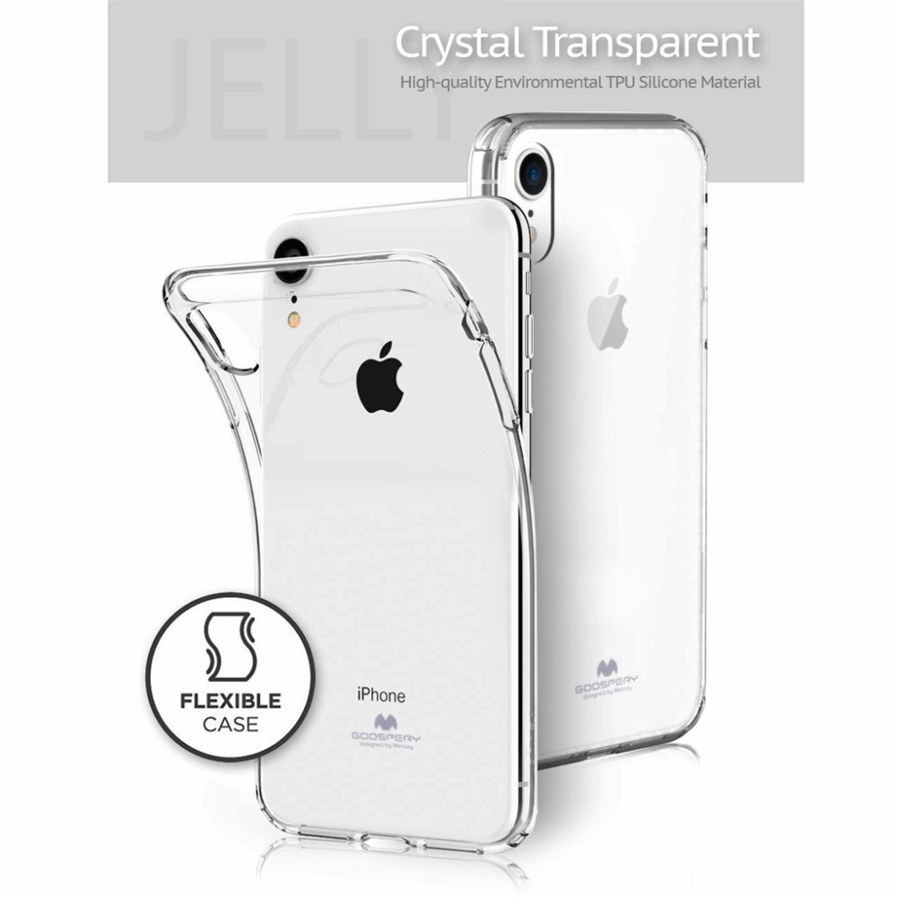 iPhone 11 (6.1-Inch) Goospery Mercury Transparent Jelly Case – Clear - Image 2
