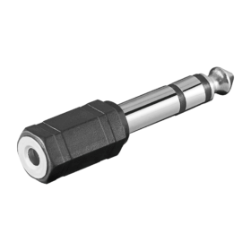 3.5mm Stereo Jack Female to 6.3mm (1/4") Stereo Jack Male Audio Adapter