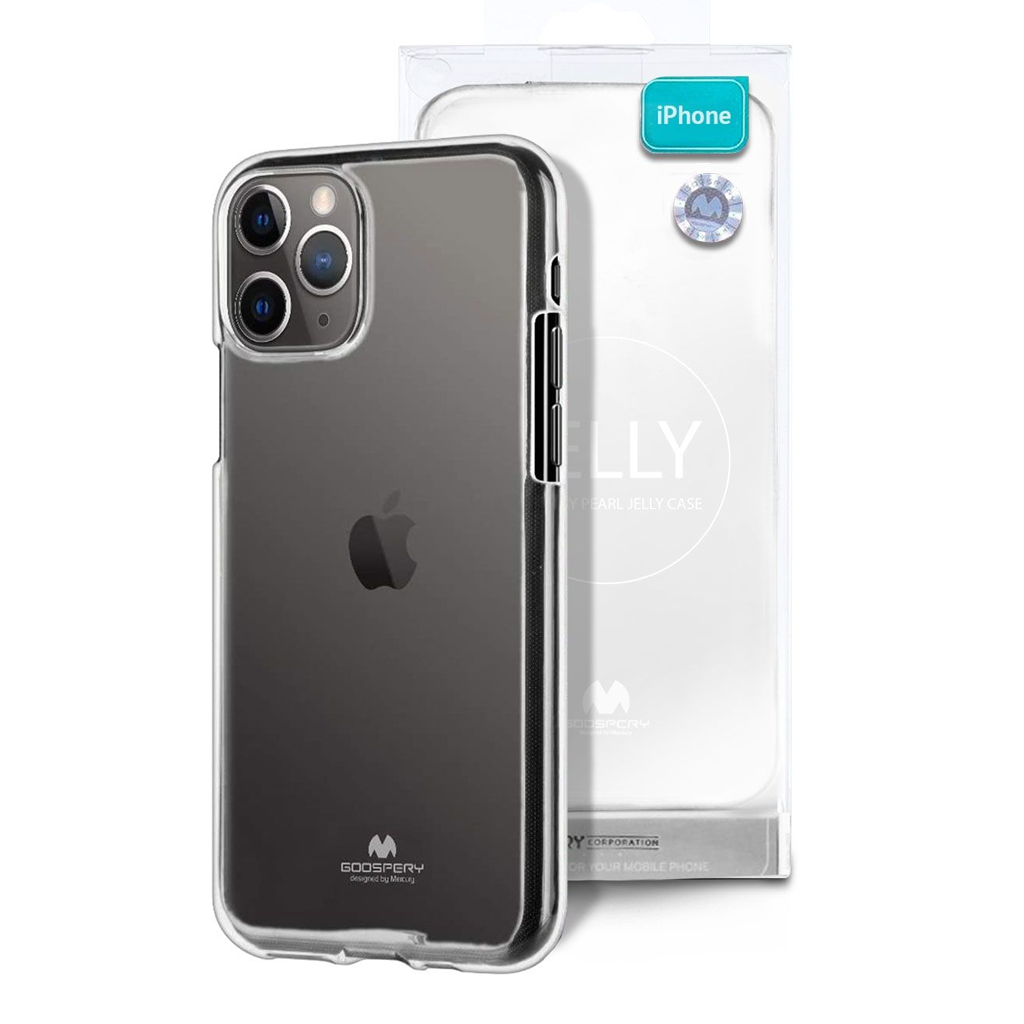 12ASD123123 iPhone 11 (6.1-Inch) Goospery Mercury Transparent Jelly Case – Clear - Image 1