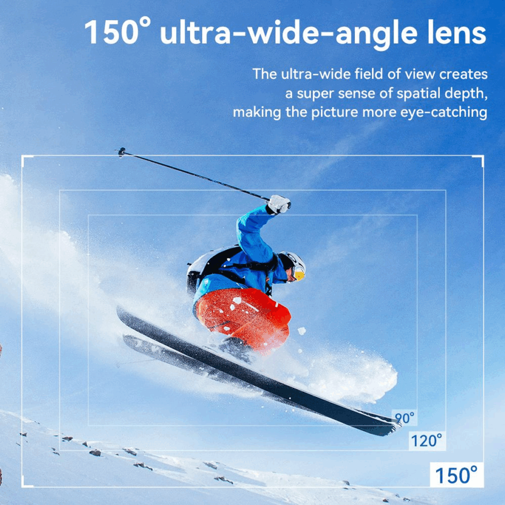 Hoco DV100 Full HD Sports Action Camera – Black Waterproof Wide-Angle Camcorder - Image 9