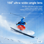 Hoco DV100 Full HD Sports Action Camera – Black Waterproof Wide-Angle Camcorder - Image 9