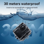 Hoco DV100 Full HD Sports Action Camera – Black Waterproof Wide-Angle Camcorder - Image 5
