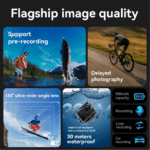 Hoco DV100 Full HD Sports Action Camera – Black Waterproof Wide-Angle Camcorder - Image 13