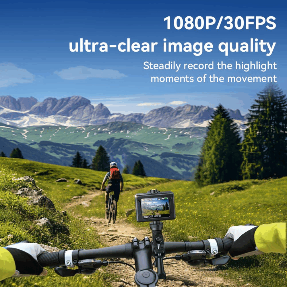Hoco DV100 Full HD Sports Action Camera – Black Waterproof Wide-Angle Camcorder - Image 11