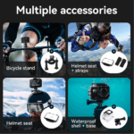 Hoco DV100 Full HD Sports Action Camera – Black Waterproof Wide-Angle Camcorder - Image 4