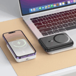 HOCO J141 Grace 10000mAh MagSafe Power Bank PD20W – Milky White Magnetic Wireless Charger - Image 6