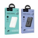 HOCO J141 Grace 10000mAh MagSafe Power Bank PD20W – Milky White Magnetic Wireless Charger - Image 8