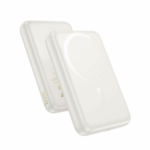 HOCO J141 Grace 10000mAh MagSafe Power Bank PD20W – Milky White Magnetic Wireless Charger
