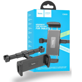Hoco CA121 Universal Tablet Car Headrest Holder – Black Adjustable Mount