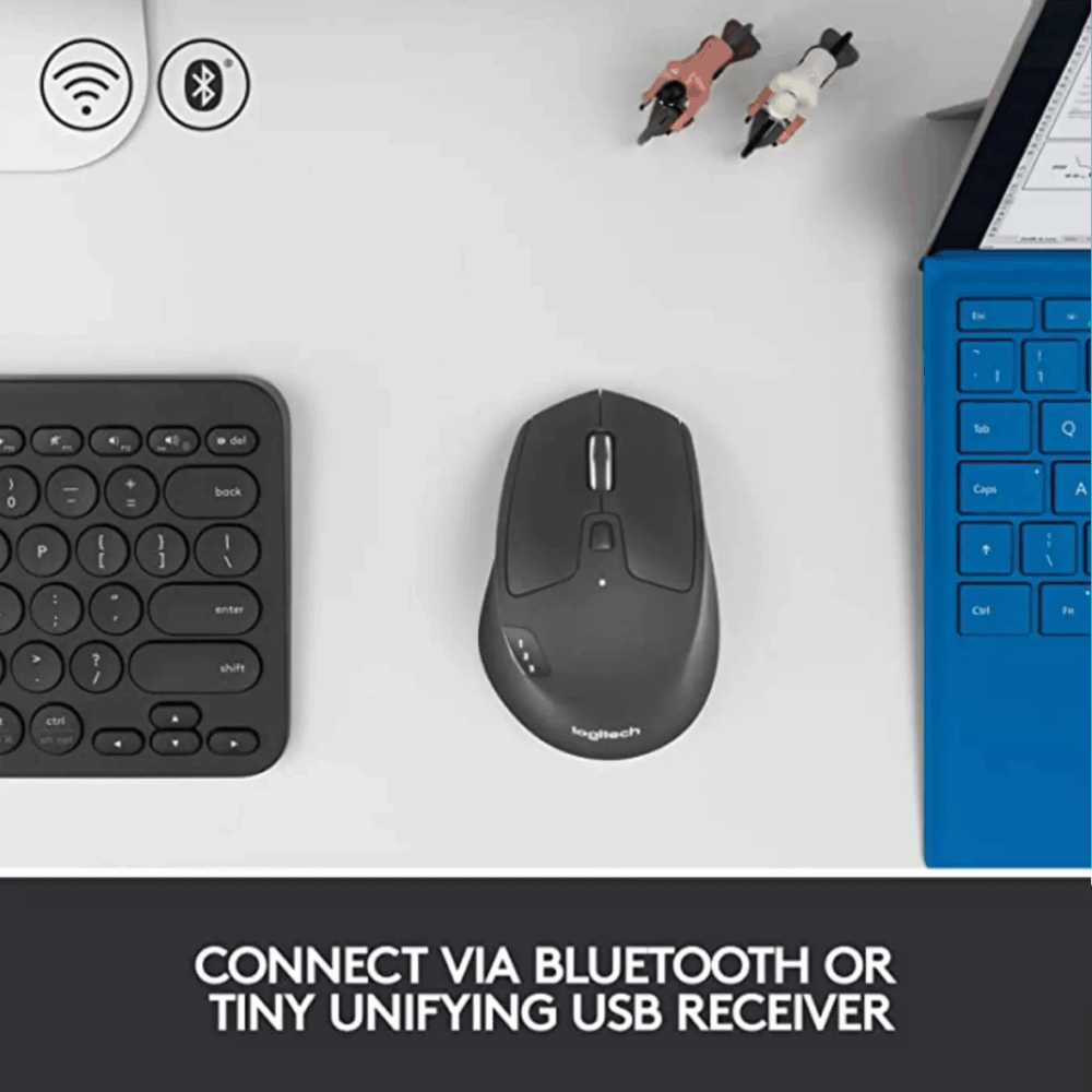 Logitech M720 Triathlon Wireless Multi-Device Mouse – Bluetooth & USB Receiver - Image 4