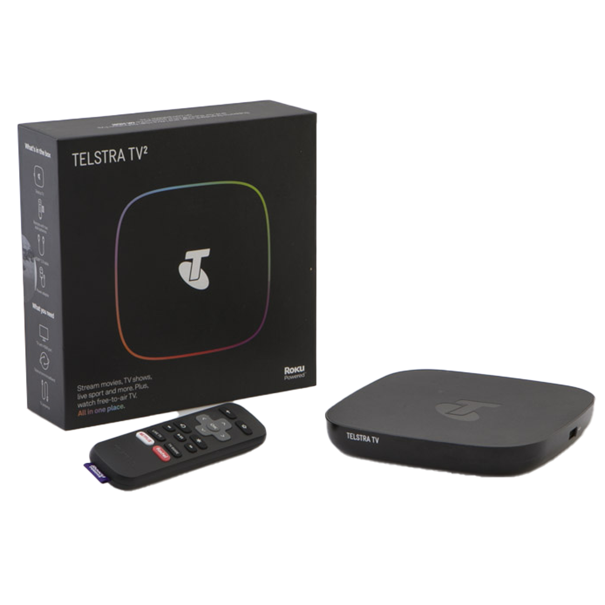 112321321344555 Roku Telstra TV 4700TL Streaming Media Player with Remote & Original Accessories - Image 1