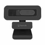 Bonelk Full HD USB Webcam Pro Clip-On – 1080p Video, Built-in Mic, Universal Fit