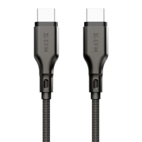 EFM USB-C to USB-C Essential Power Cable with Aramid Fibre 2M (Black)